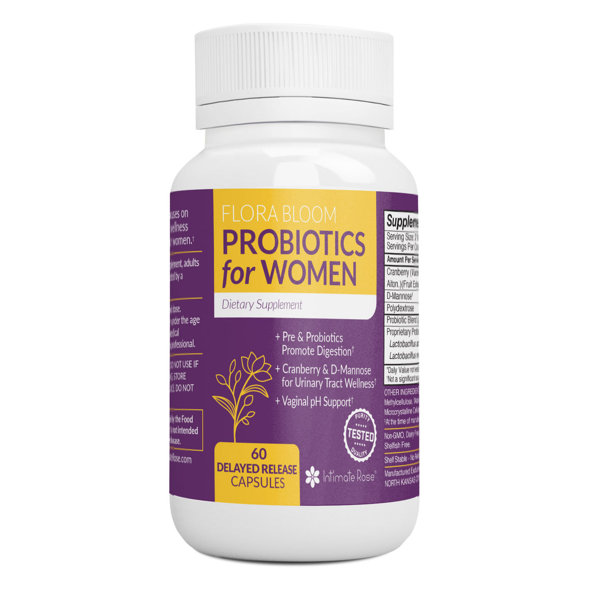 Flora Bloom Probiotic 60 Capsules - PCOS