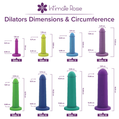 Full Dilator Set - 8 Sizes + Vibrating Pelvic Wand + Serenity Lubricant (GS)