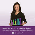 Full Dilator Set - 8 Sizes + Vibrating Pelvic Wand + Serenity Lubricant (GS)