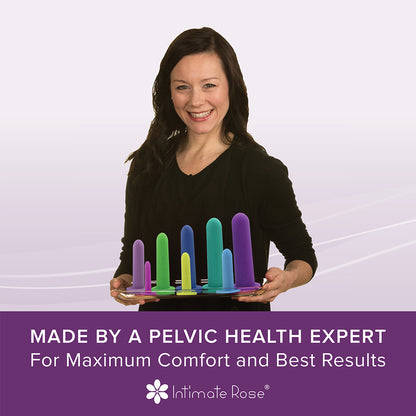 Full Dilator Set - 8 Sizes + Vibrating Pelvic Wand + Serenity Lubricant (GS)